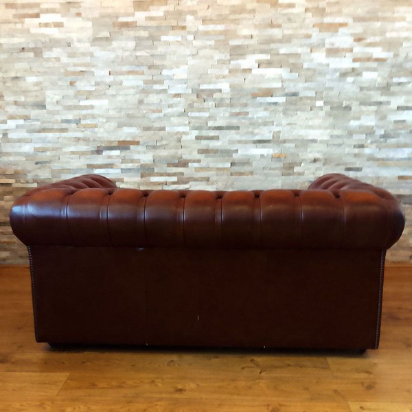 Leather Chesterfield 2 Seater Sofa for sale