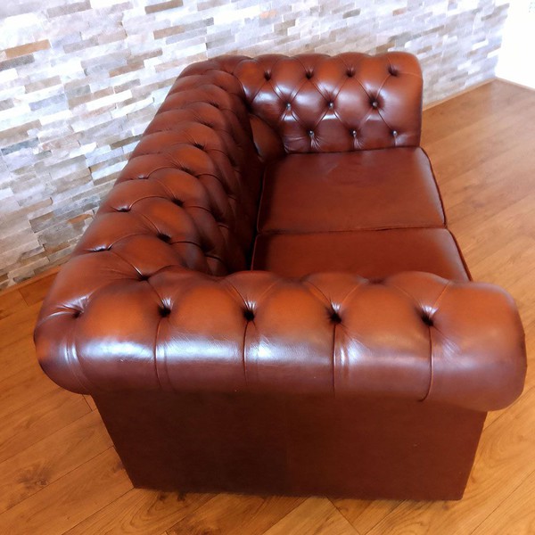Buy Used Leather Chesterfield 2 Seater Sofa