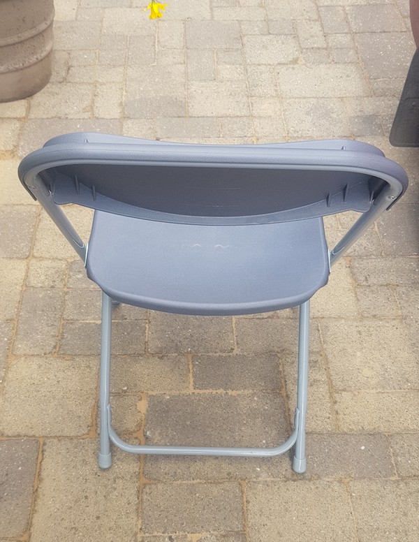 60x Grey Plastic Folding Chairs (Designed for Stacking) - Gloucester, Gloucestershire 6