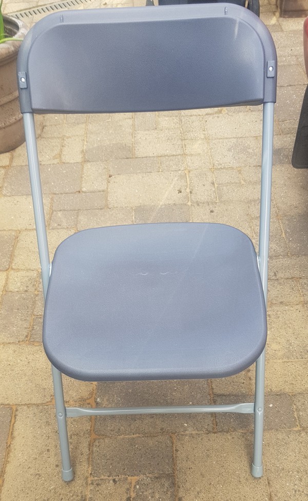 60x Grey Plastic Folding Chairs (Designed for Stacking) - Gloucester, Gloucestershire 5