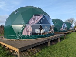 Three glamping pods for sale