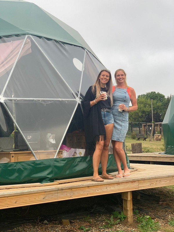 Geodesic glamping dome for sale