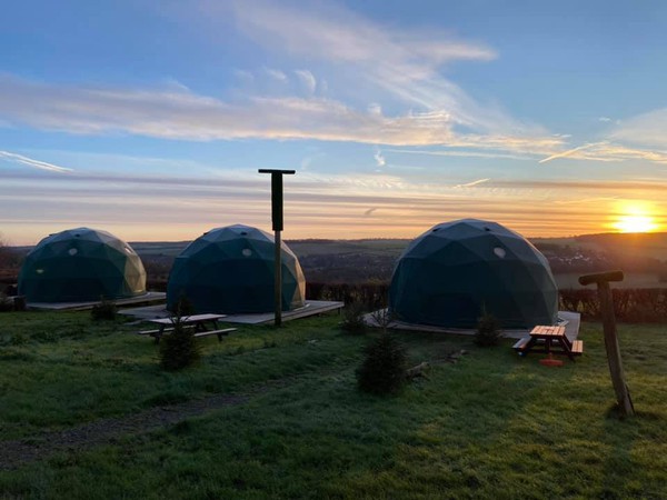 Geodesic Glamping domes