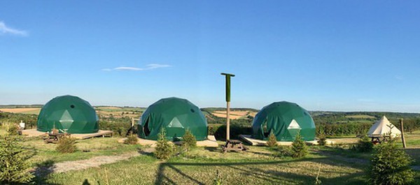 Three glamping domes for sale