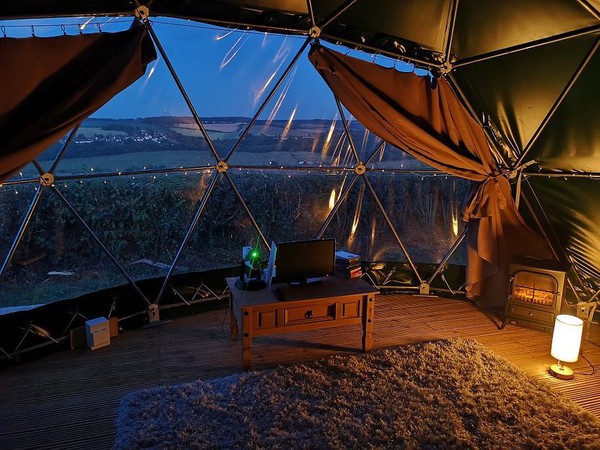 Used glamping dome