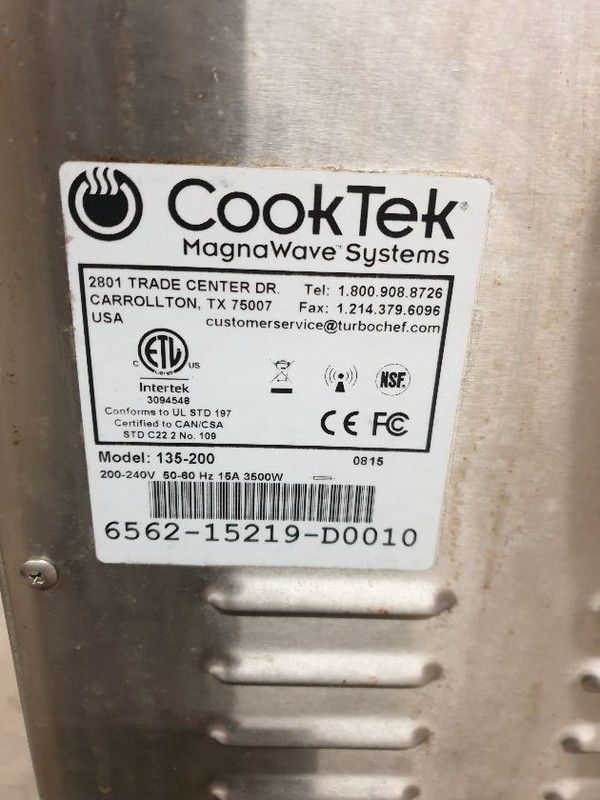 Used CookTek Magnawave Induction Wok Station
