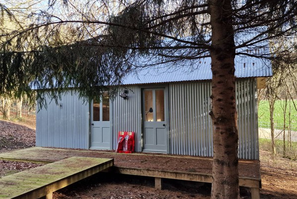 Corrugated Metal office cabin