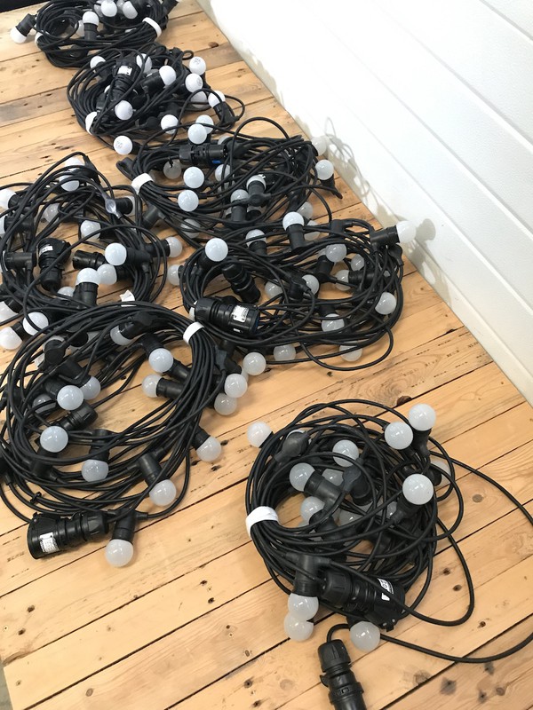 Used Warm White LED Festoon Lights for sale