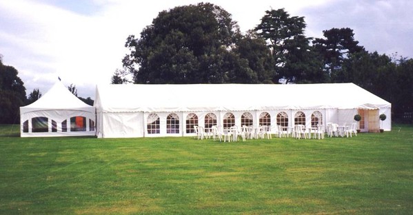 Custom Covers 12m x 24m framed marquee for sale