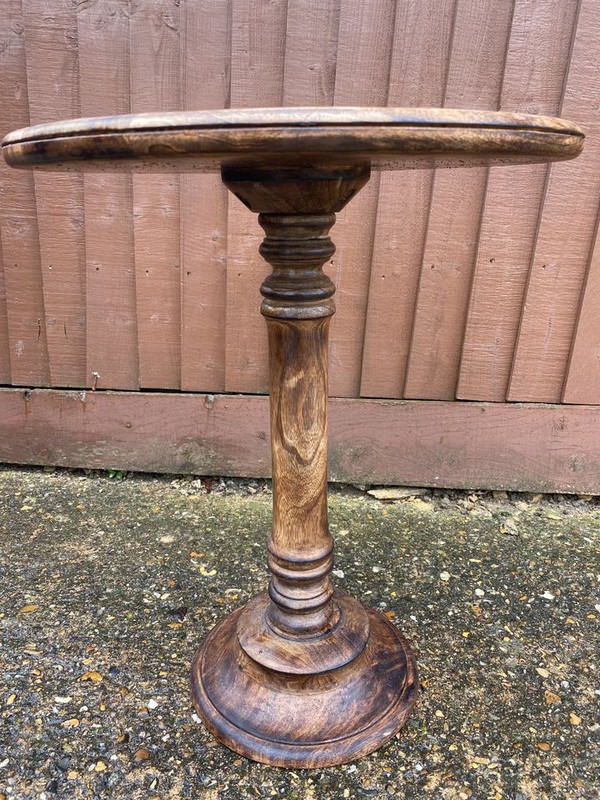 Buy Carved Wooden Indian Round Side Tables