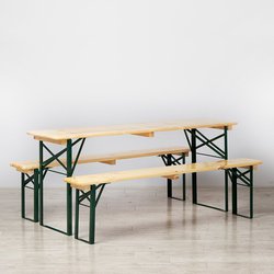 German Beer Table & Bench Sets