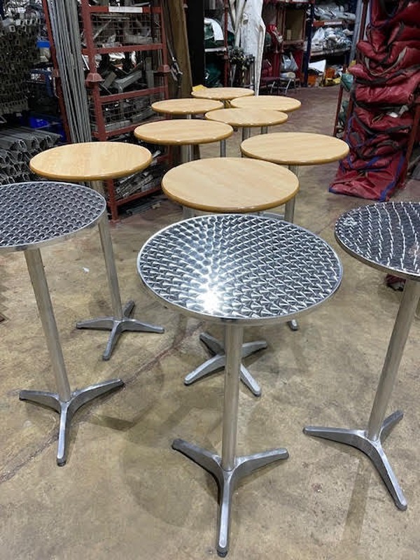 Poseur tables for sale