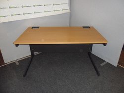 Light wood office desk