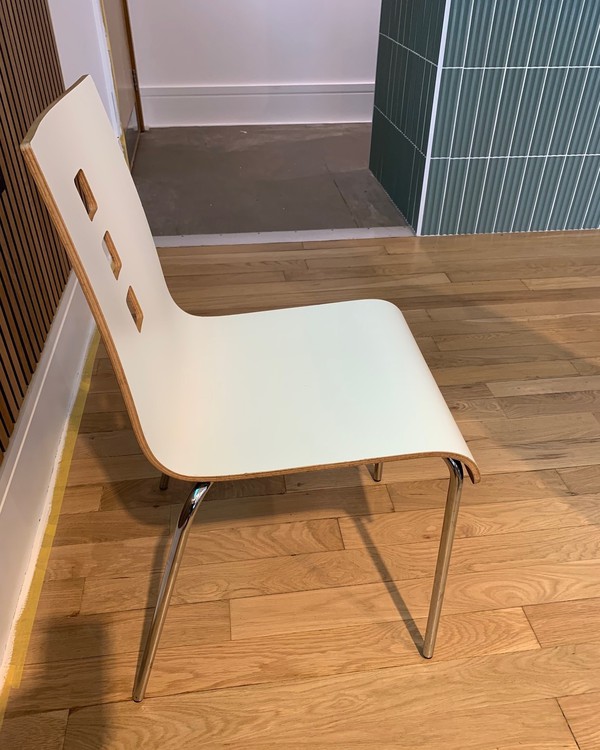 Secondhand Modern Style Café Chairs White