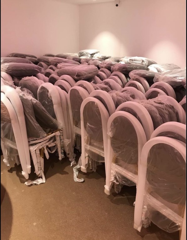 New Silver Grey / Gold Dior Chairs