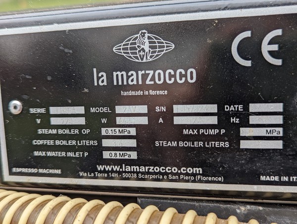 La Marzocco Italian Coffee Machine