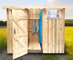 Toilet and shower hut Ideal for glamping sites