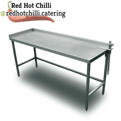 Stainless steel table with upstand Stainless steel table with upstand