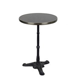 French Granite Bistro Tables with Cast Iron Base