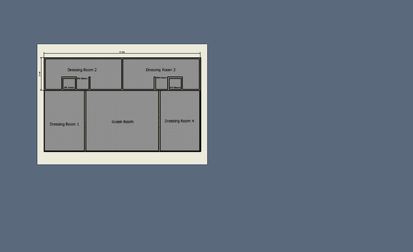 Plan for dressing room / office trailer Plan for dressing room / office trailer