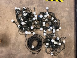 Festoon cable with bulbs for sale