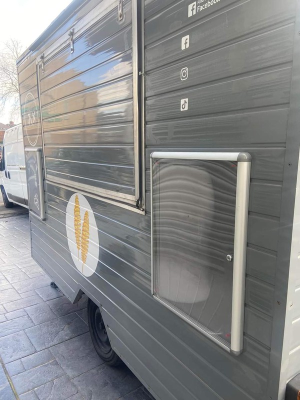 Large hatch catering trailer