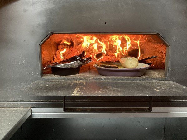 Mobile Catering Trailer with Wood Fired Pizza Oven For Sale