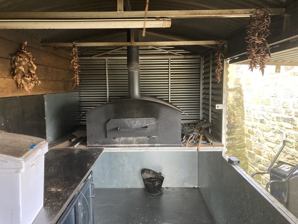 Used Mobile Catering Trailer with Wood Fired Pizza Oven