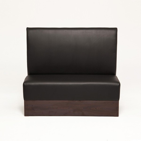 Boxed Luxury Bench Seating in Brown Leather