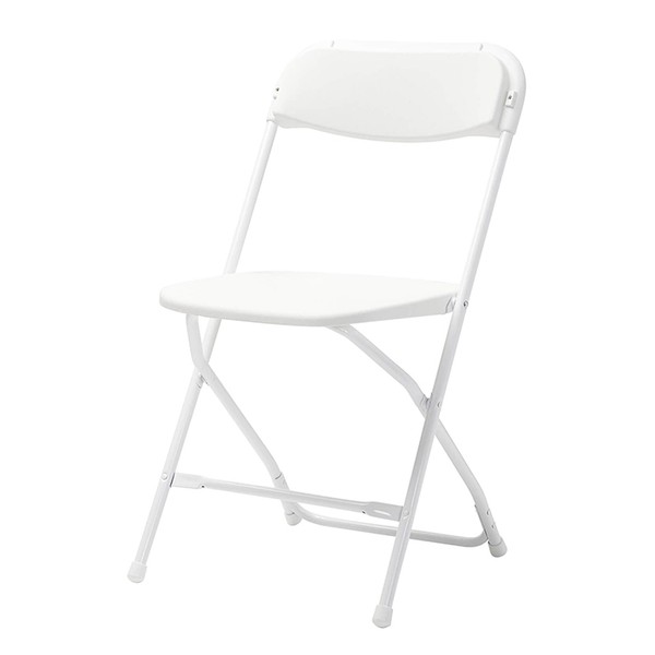 White NEW Plastic Folding Samsonite Style Chairs