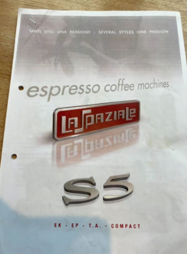 La Spaziale S5 E3 Group Automatic Espresso Coffee Machine for sale with manual