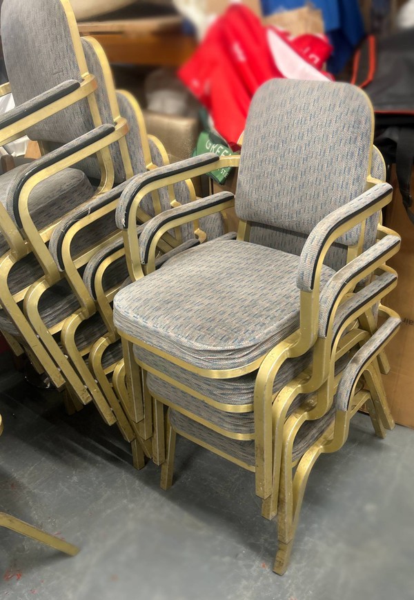 Burges banqueting chairs for sale