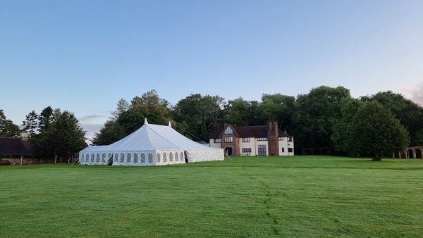 50Ft Wide Traditional (pole) marquee for sale