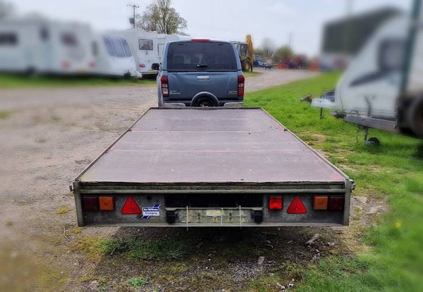 Flat bed trailer by Ifor Williams
