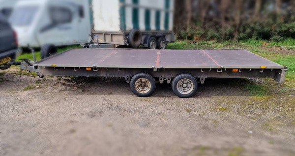 Ifor Williams flat bed trailer for sale