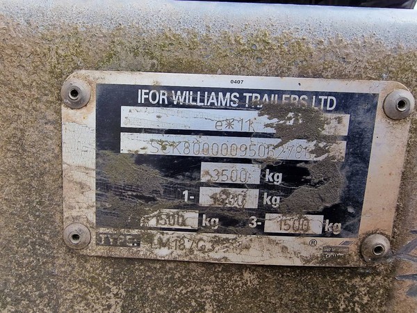 Ifor Williams Plate