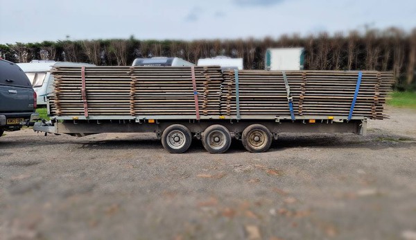 Secondhand Ifor Williams LM flatbed trailer