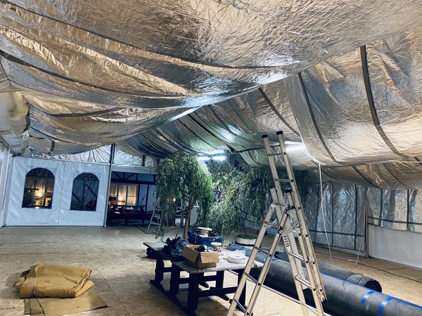 Insulated marquee lining