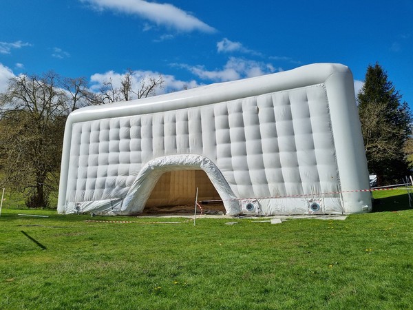 White 15m x 15m Inflatable Marquee