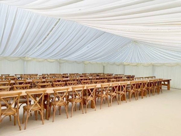 12m x 30m Marquee with pleated lining for sale