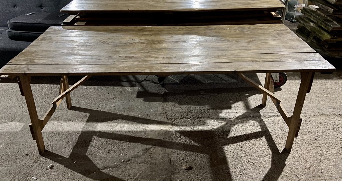 10x Vintage Trestle Tables Beckford Gloucestershire