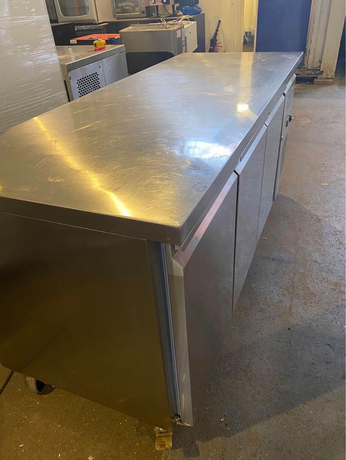 Secondhand Catering Equipment Bench Or Prep Fridges Three Door 3