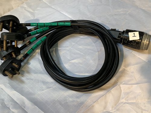 6 Way 15A Socapex Head/Fan In 15A Plugs HO7 Rubber Cable 6 Way 15A Socapex Head/Fan In 15A Plugs HO7 Rubber Cable