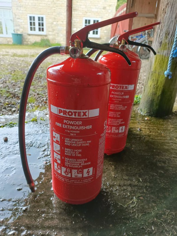 Protex powder fire extinguisher