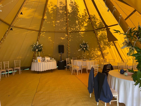 Wedding tipi for hire