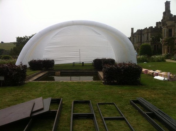 Secondhand Used Inflatable Stage Cover For Sale
