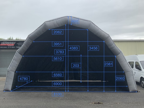 Used inflatable roofing system
