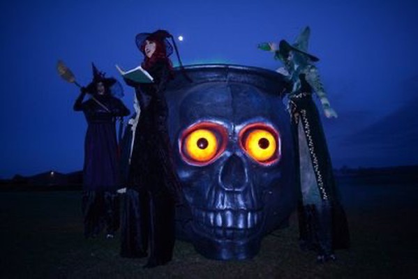 Secondhand Giant Halloween Cauldron For Sale