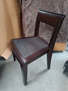 Square Back Dining Chairs in Dark Oak