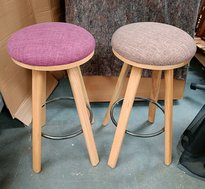 high bar stools with fabric seat